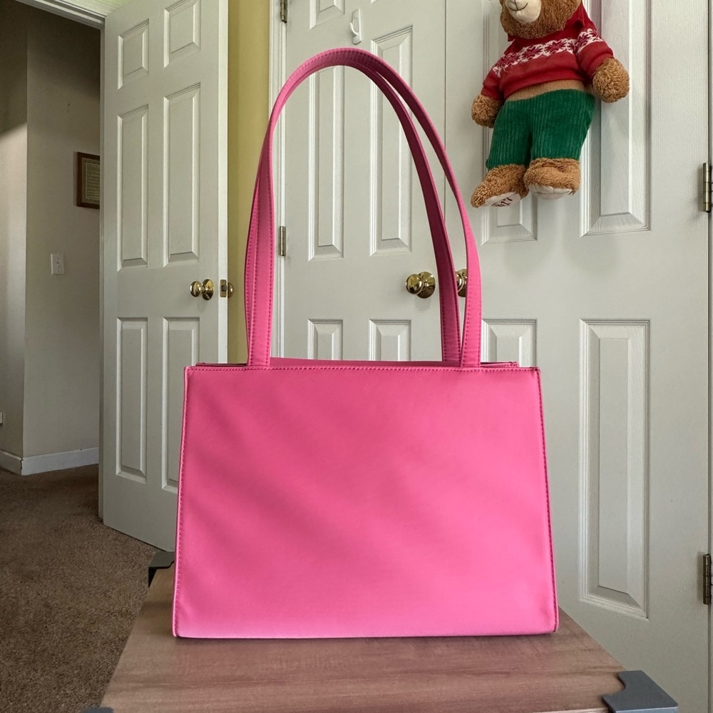 #69. Kate Spade Pink Sam Nylon Tote Bag, Excellent Condition - Picture 2 of 10